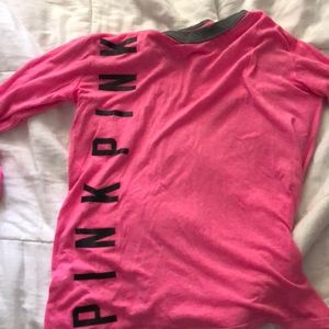 long sleeved PINK shirt